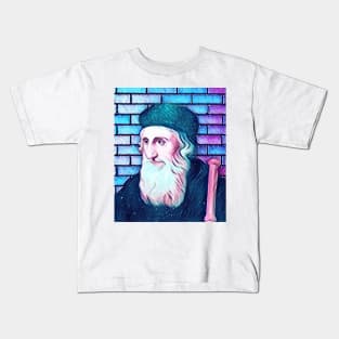 John Wycliffe Snowy Portrait | John Wycliffe Artwork 12 Kids T-Shirt